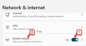 Network & Internet Mobile Hotspot Turn On Click To Open Min
