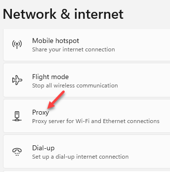 Network & Internet Right Side Proxy