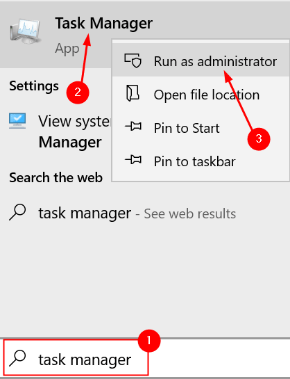 Open Task Manager Run As Administrator Min