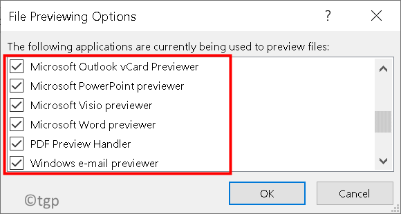 Outlook File Previewing Options Min