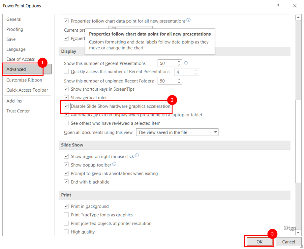 video lag in powerpoint presentation