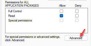 Permissions Advanced