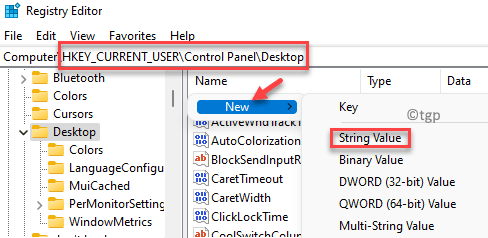 Registry Editor Navigate To Path Right Side Right Click New String Value Min