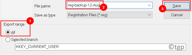 Registry Export Save Details Min