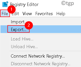 Registry Export Min