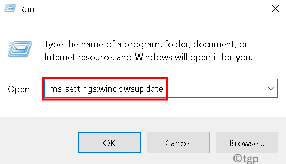 Запустите Ms Settings Windows Update Min