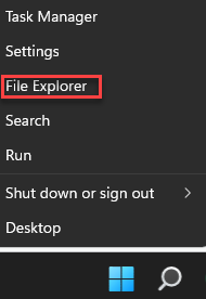 Start Right Click File Explorer