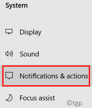 System Settings Notifications Min