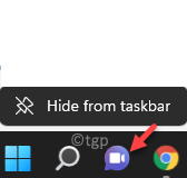 Taskbar Right Click Hide From Taskbar