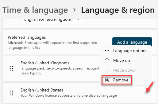 Время и язык Язык и регион Предпочтительный язык Перейти к языку Три точки Удалить мин.