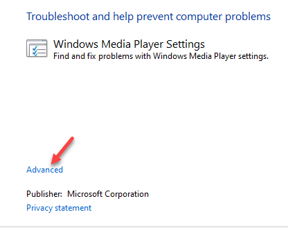 Windows Media Player Settings Advanced