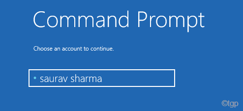 Command Prompt Choose Account Startup Repair Min