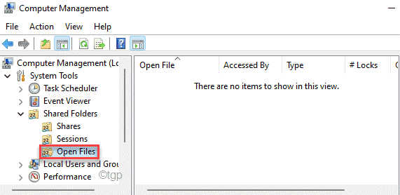 Open Files Min