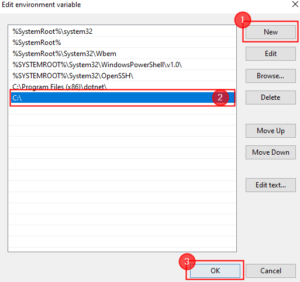 How to set environment variables in Windows 11