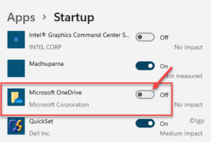 Disable OneDrive from Opening on Startup in Windows 11 & 10