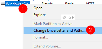 Change Driver Leter