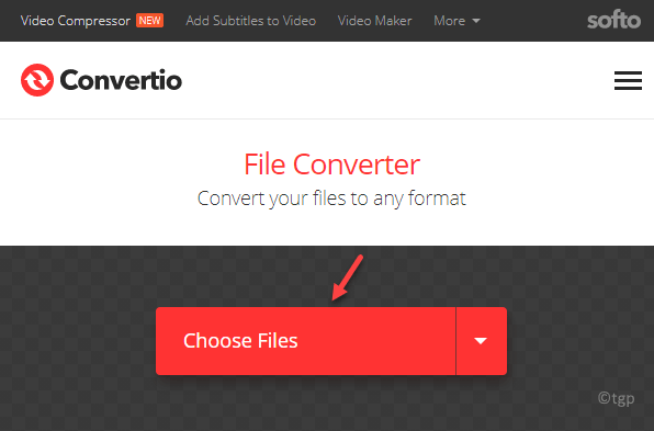Convertico Выбрать файлы Мин.