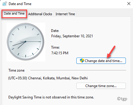 Date And Time Date And Time Tab Change Date And Time Min