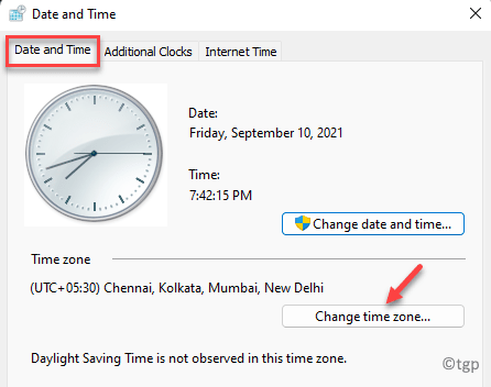 Date And Time Date And Time Tab Time Zone Change Time Zone Min