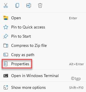 Desktop Folder Right Click Properties