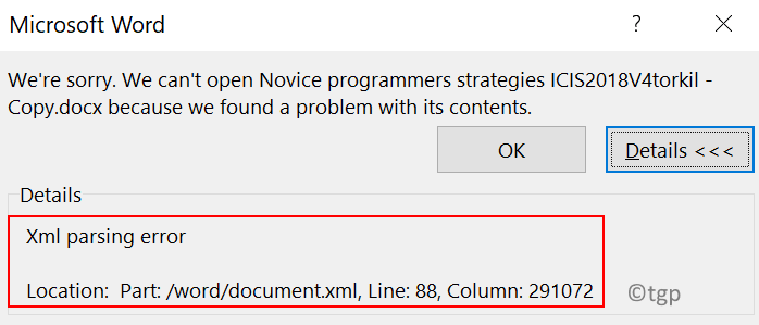 fix message xml error