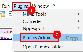 Notepad++ Plugin Admin Min