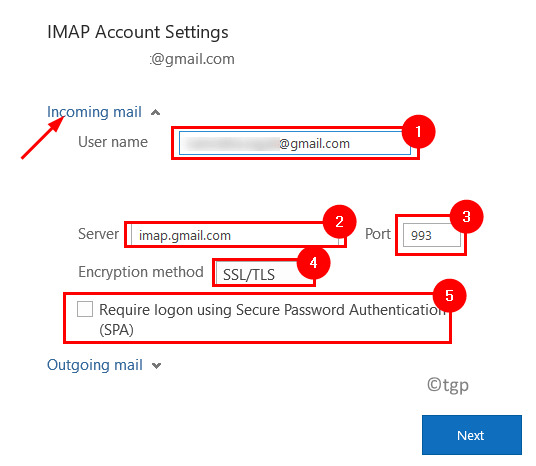 peoplepc imap settings for outlook 2010