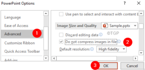 Powerpoint Options