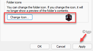Properties Folder Icons Apply Ok
