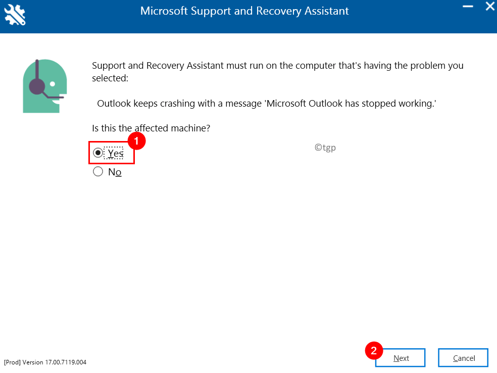 my outlook keeps crashing appcrash