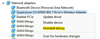 Fix: Wifi Option Not Showing in Settings on Windows 11 3 Screenshot 2022 04 18 103111 Min