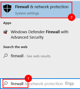 Search Firewall Network Protection Min