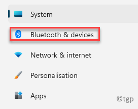 Settings Bluetooth & Devices