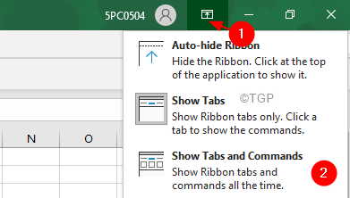Show Tabs And Commands 2 Min