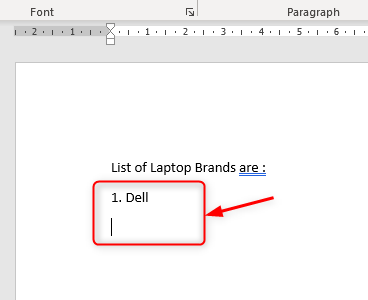 stop automatic page numbering in word