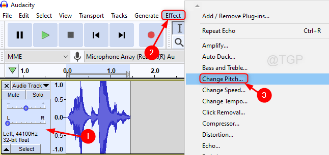 to your voice sound robotic using Audacity