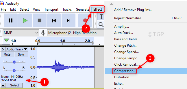 removing distortion in audacity