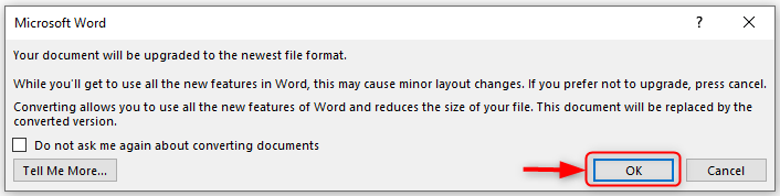 word 2016 disable compatibility mode