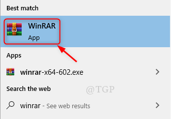 Open Winrar