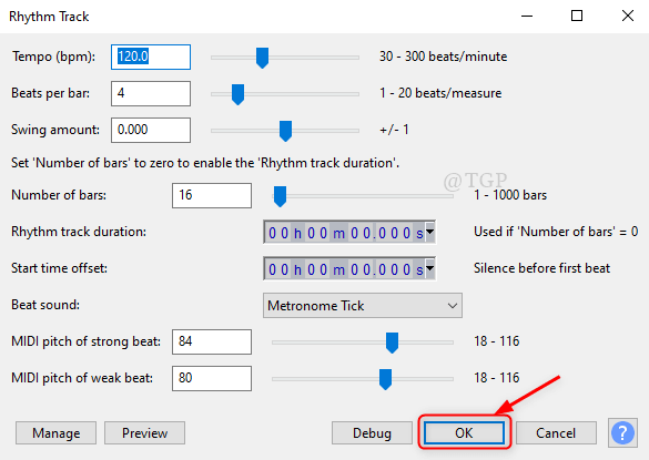 audacity recording lag