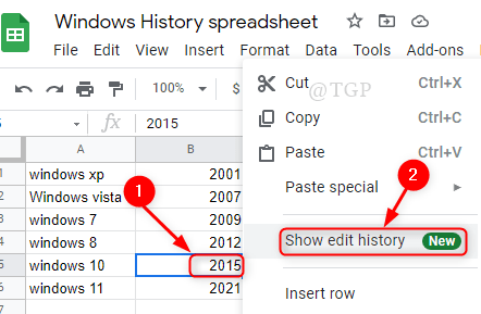 Right Click Show Cell Edit History Google Sheet Min