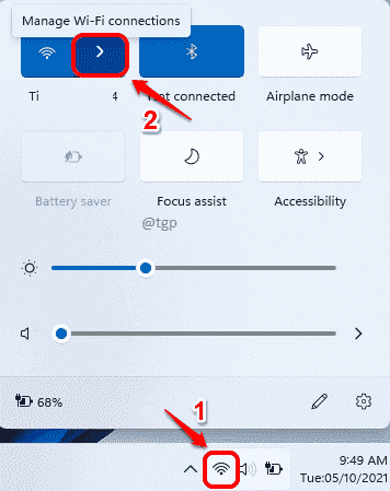 use windows to manage wifi