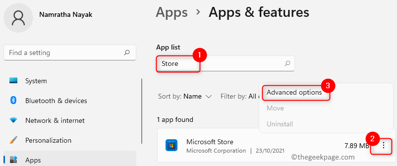 Apps Store Advanced Options Min