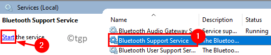 Bluetooth Support Service Start Min