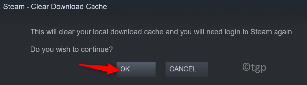 Confirm Clear Download Cache Min