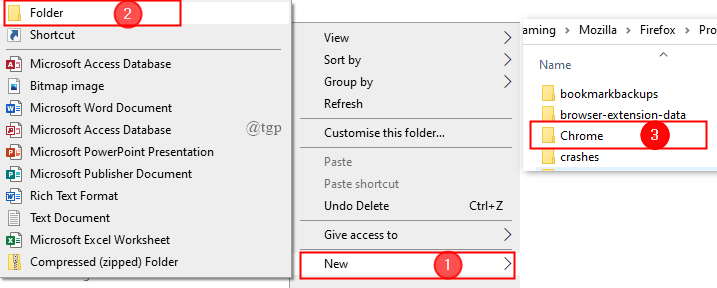 Create Chrome Folder