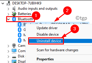 Device Manager Bluetooth Uninstall Device Min