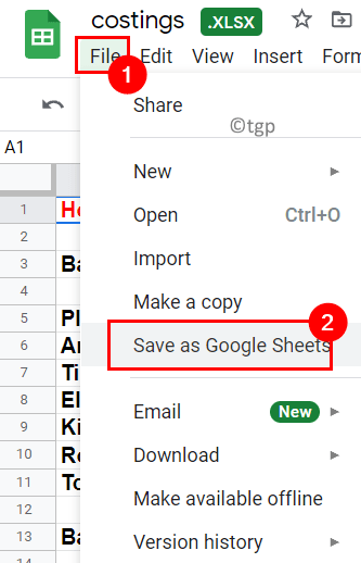 Диск Сохранить Excel как лист Google Мин.