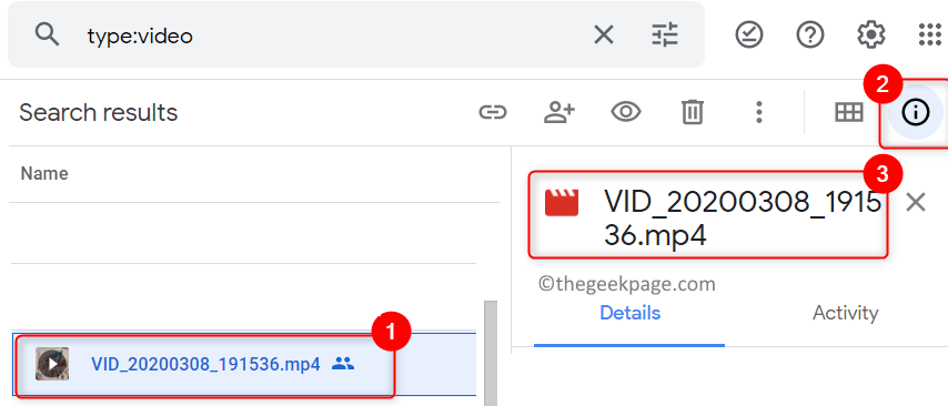 Google Drive Video Format Details Min