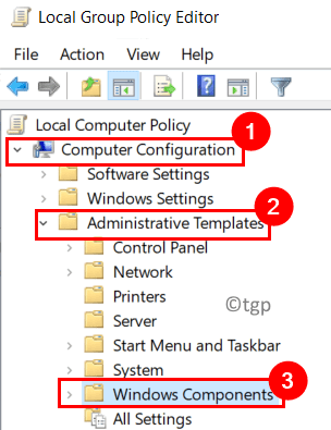 Group Policy Editor Windows Components Min